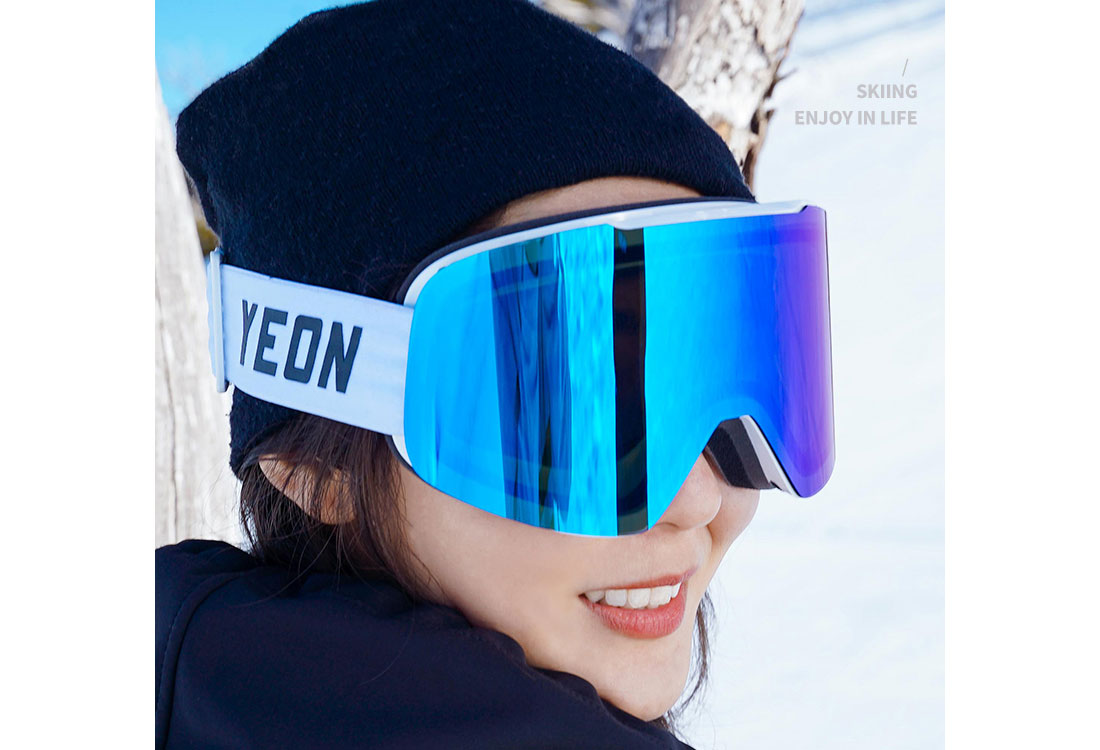 Alpinbriller - Zero Spin fra YEON - Hvit - Plast - sport - Standard