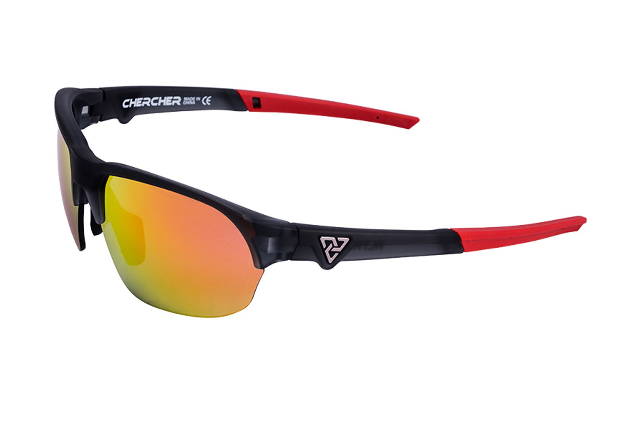 Chercher Alta - Comfort UV+ Red Mirror, Rød - Sportsbriller One Size - Unisex