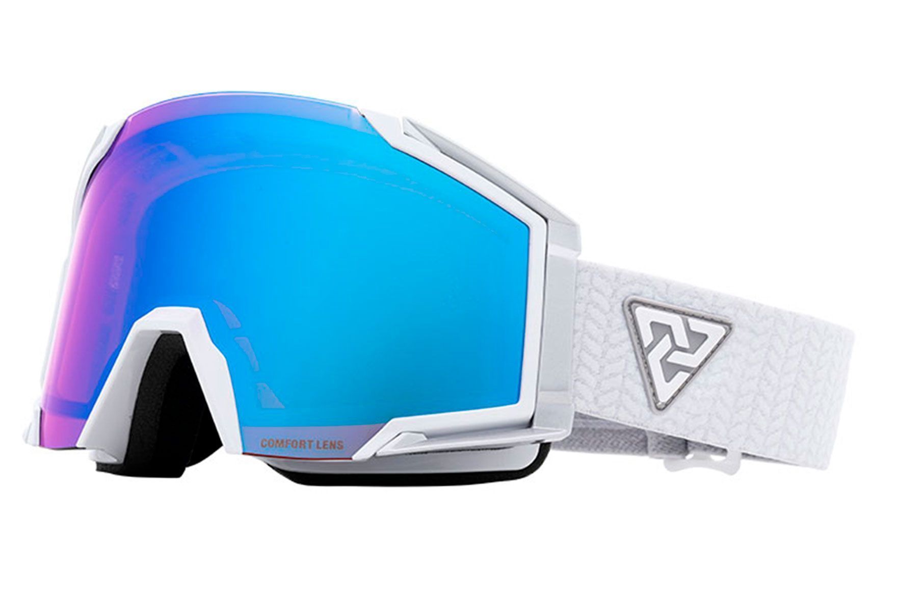 Alpinbriller med styrke fra Chercher, Freeride - Svart, Rund Hel ramme i Plast