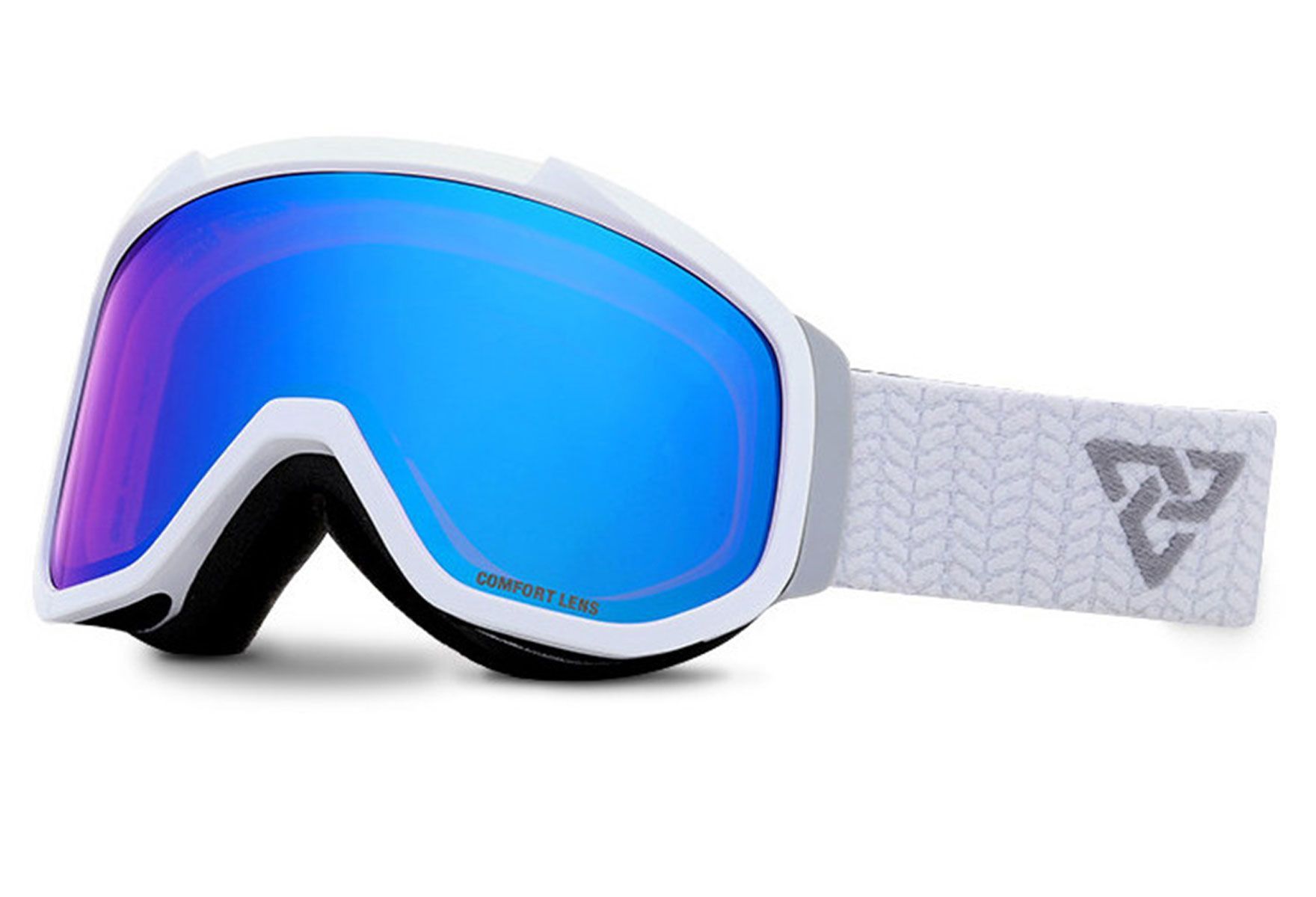 Bilde av Alpinbriller Med Styrke Fra Chercher, Leo (barn 2-6 år) - Hvit, Blå, Rund Hel Ramme I Plast - Medium