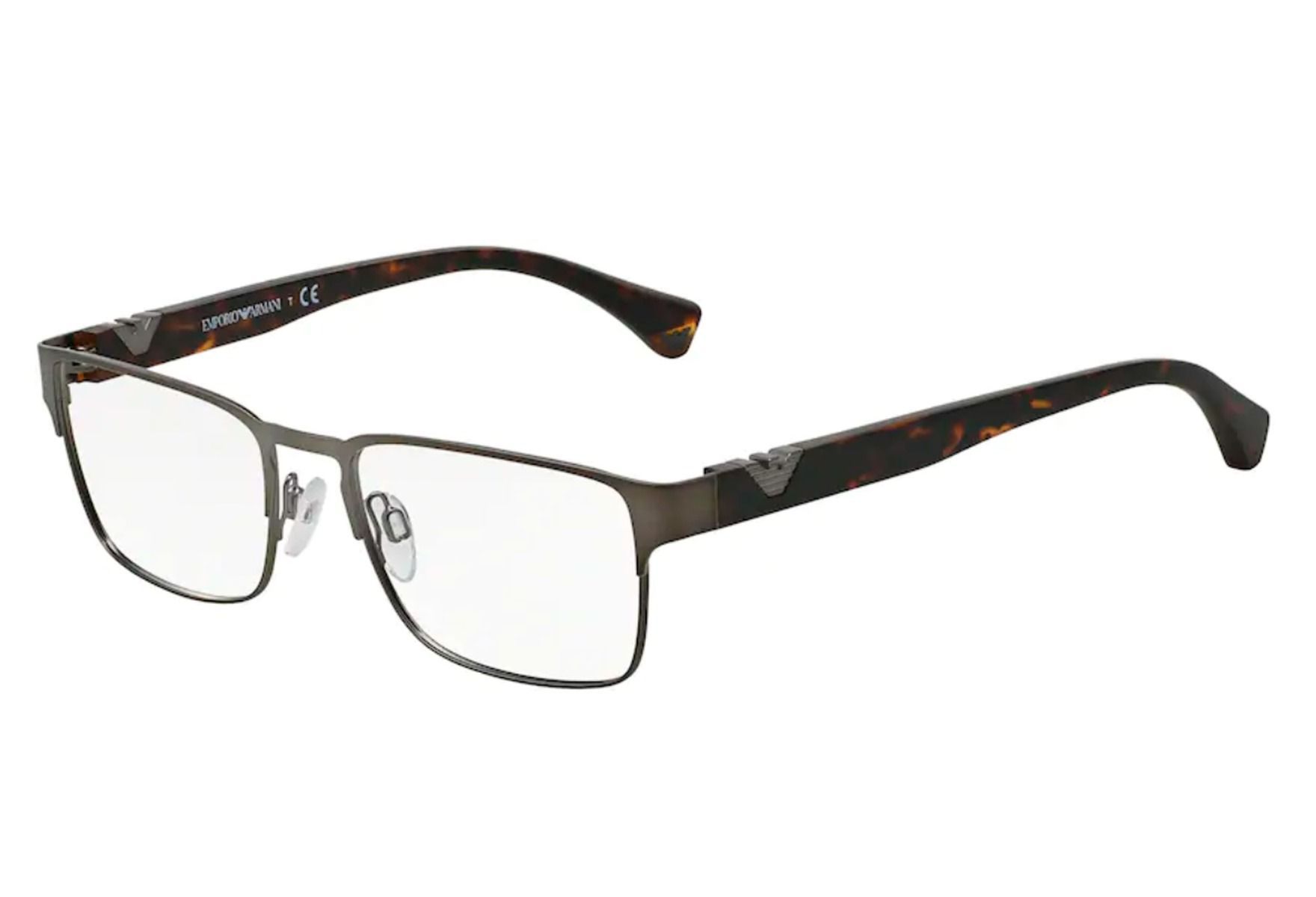 Emporio Armani briller - ea1027 3003 - Metall, Large Hel ramme i Metall, Plast - Rektangulære