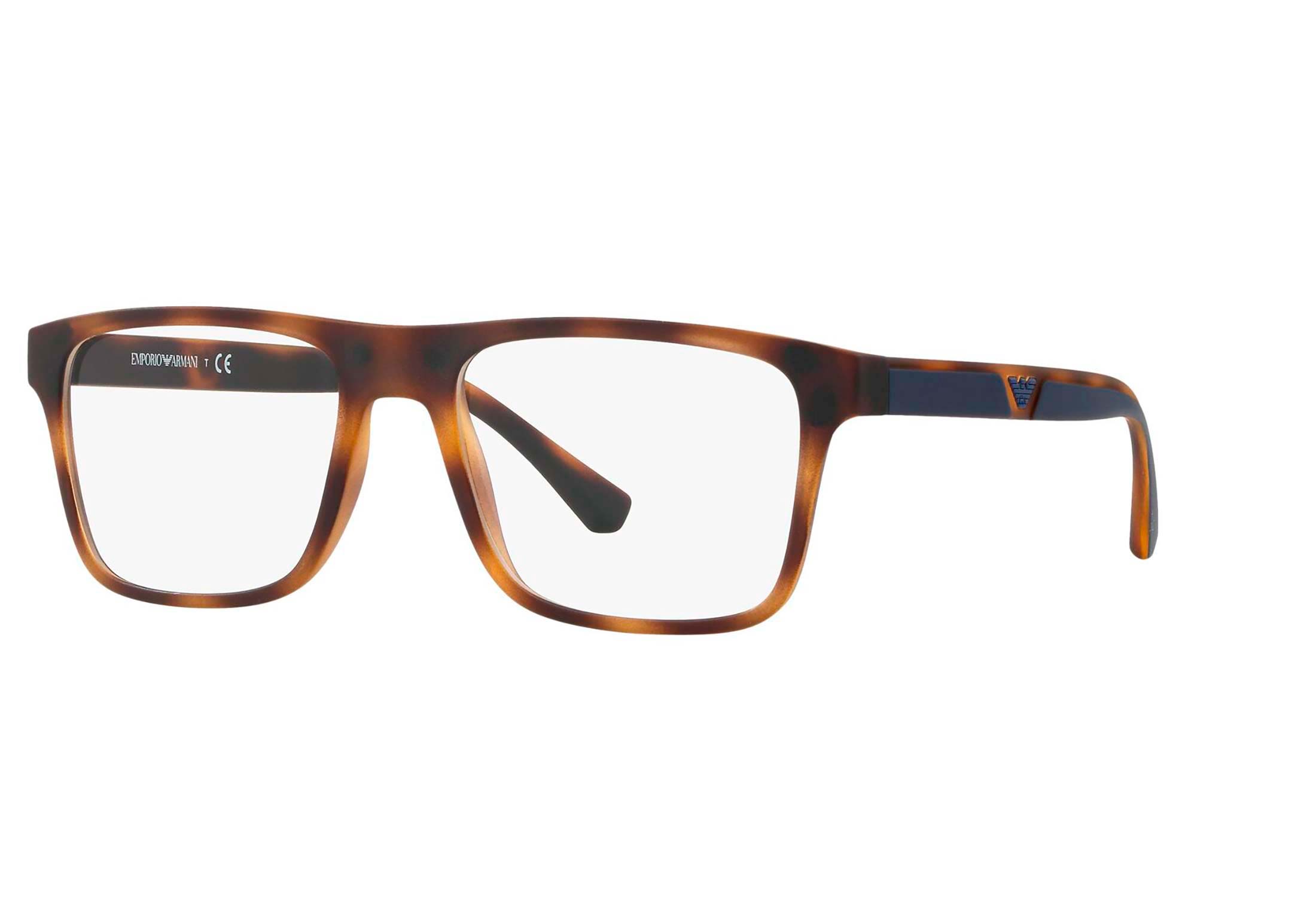 Emporio Armani briller - ea4115 50891w - Mønstret, Large Hel ramme i Plast - Rektangulære