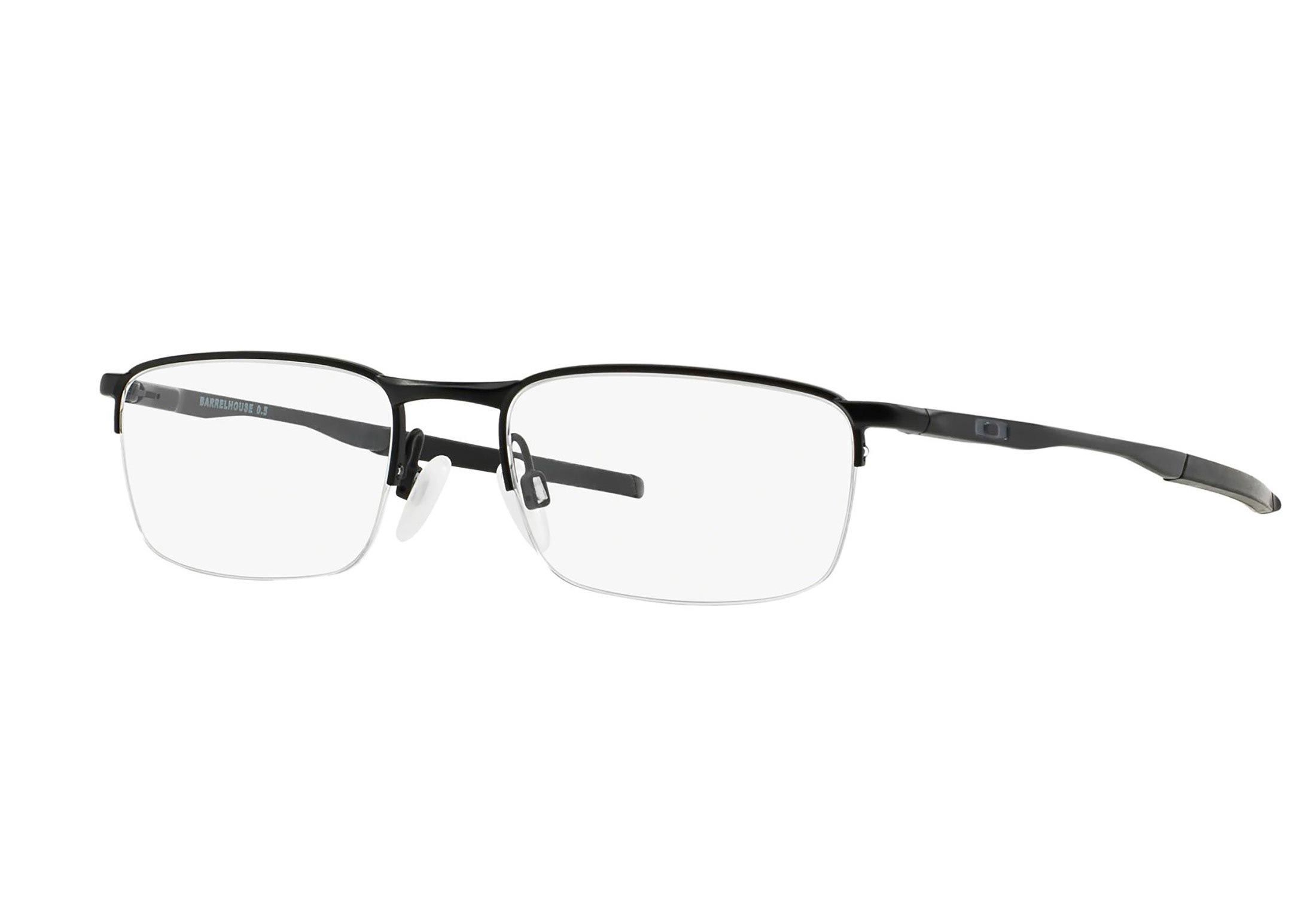 Oakley briller - Barrelhouse 0.5 - Svart, Medium Halv ramme i Metall - Rektangulære