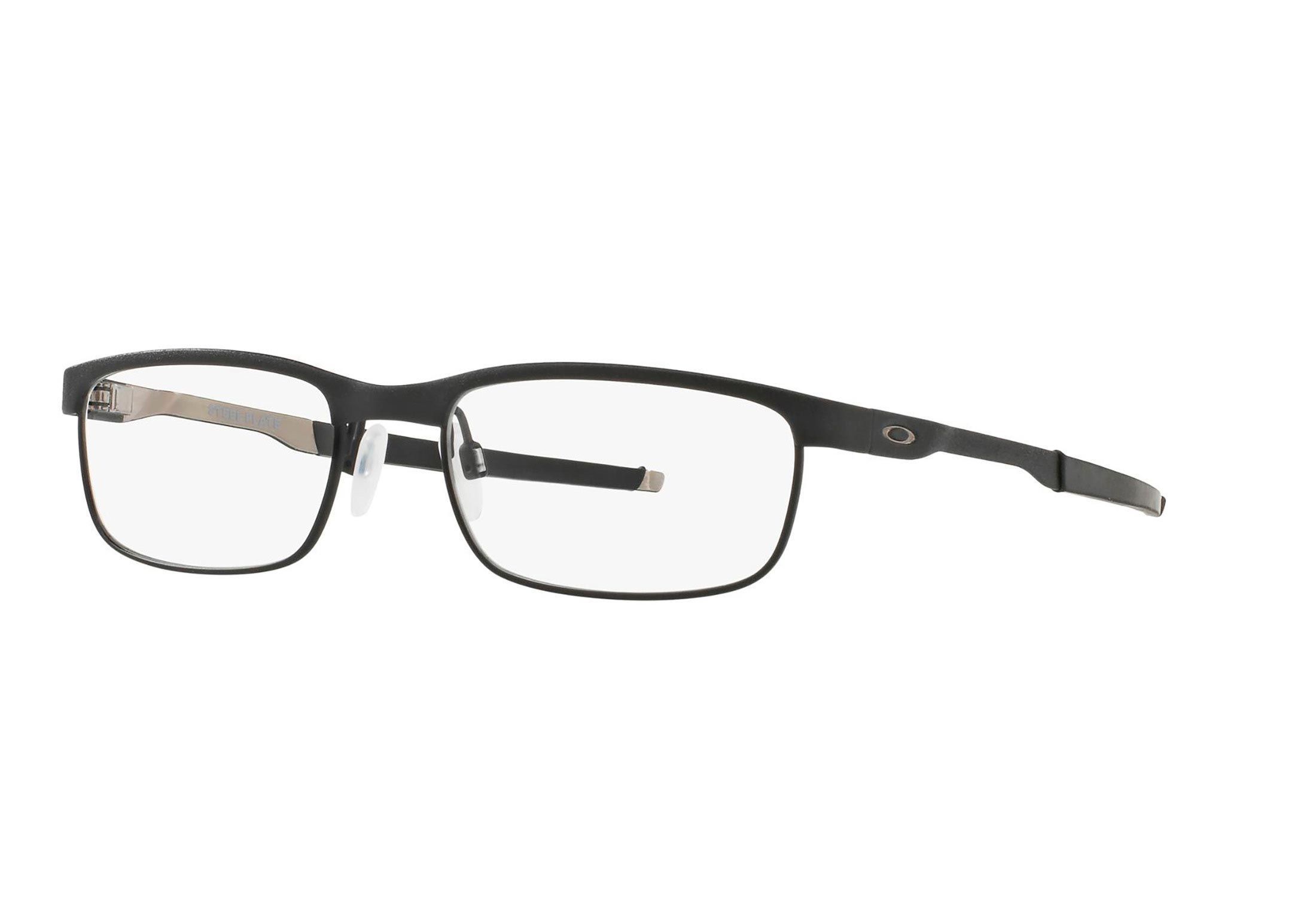 Oakley briller - Steel Plate ox3222 - Svart, Small Hel ramme i Metall - Rektangulære