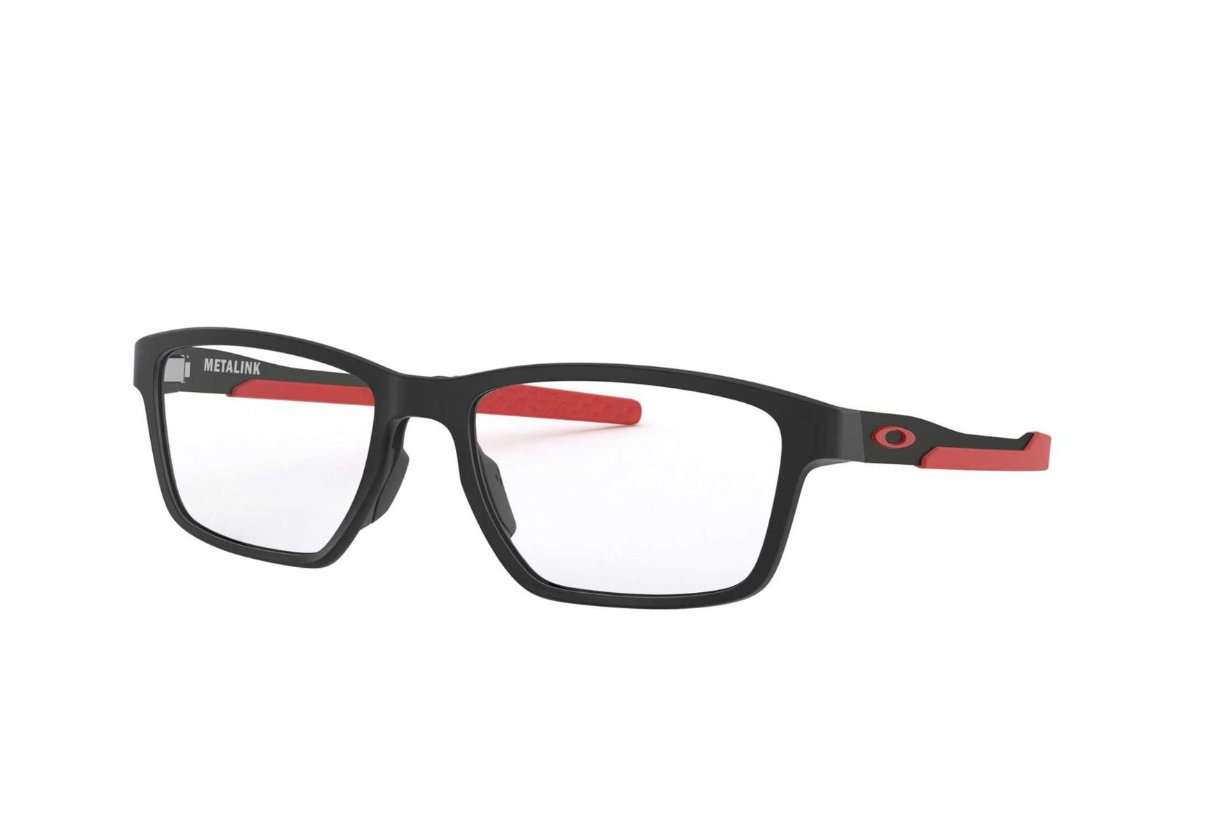 Oakley briller - Metalink - Mønstret, Blå, Large Hel ramme i Metall, Plast - Rektangulære