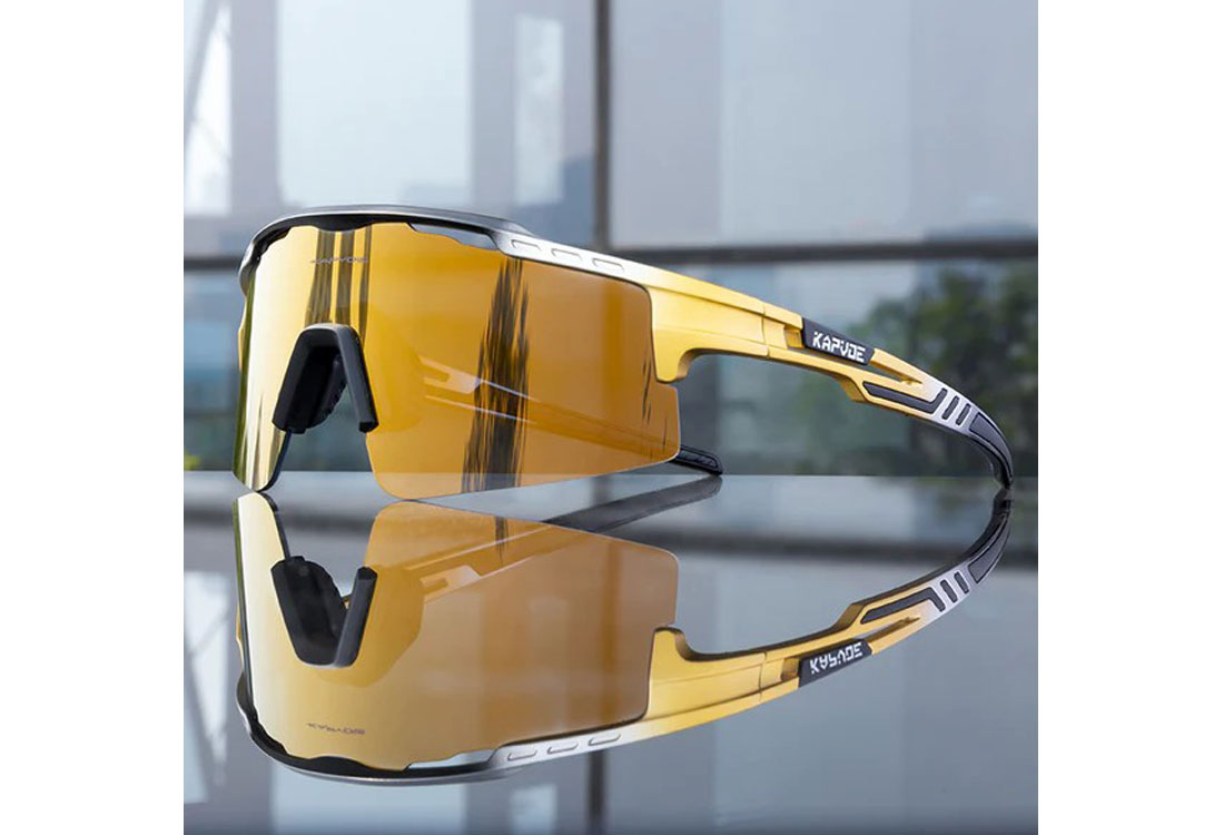 Kapvoe sportsbriller - Ke-X75 Photochromic fra Kapvoe - Gull - plast - sport - standard