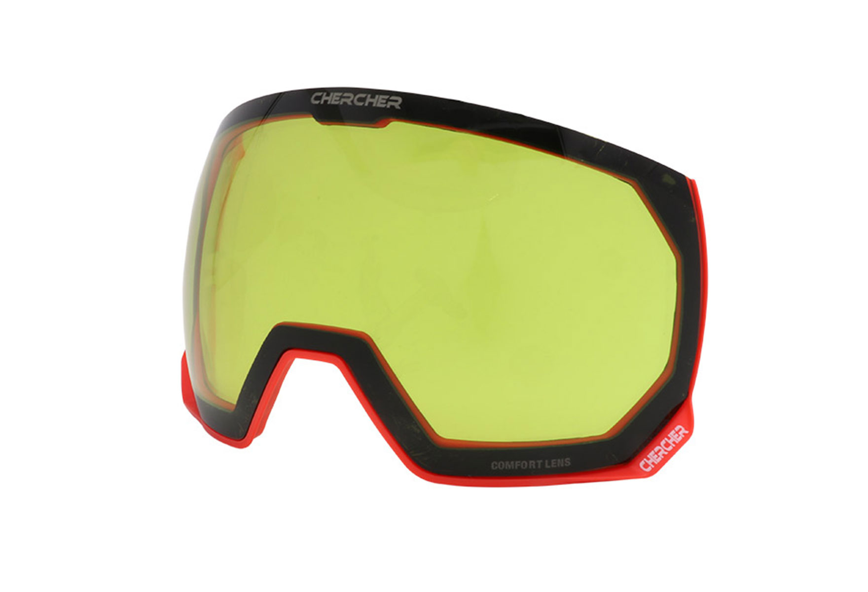 Alpinbrille med styrke - Powder fra Chercher - Hel ramme, Rund, One size, Plast, Solbriller med UV-400 solbrilleglass