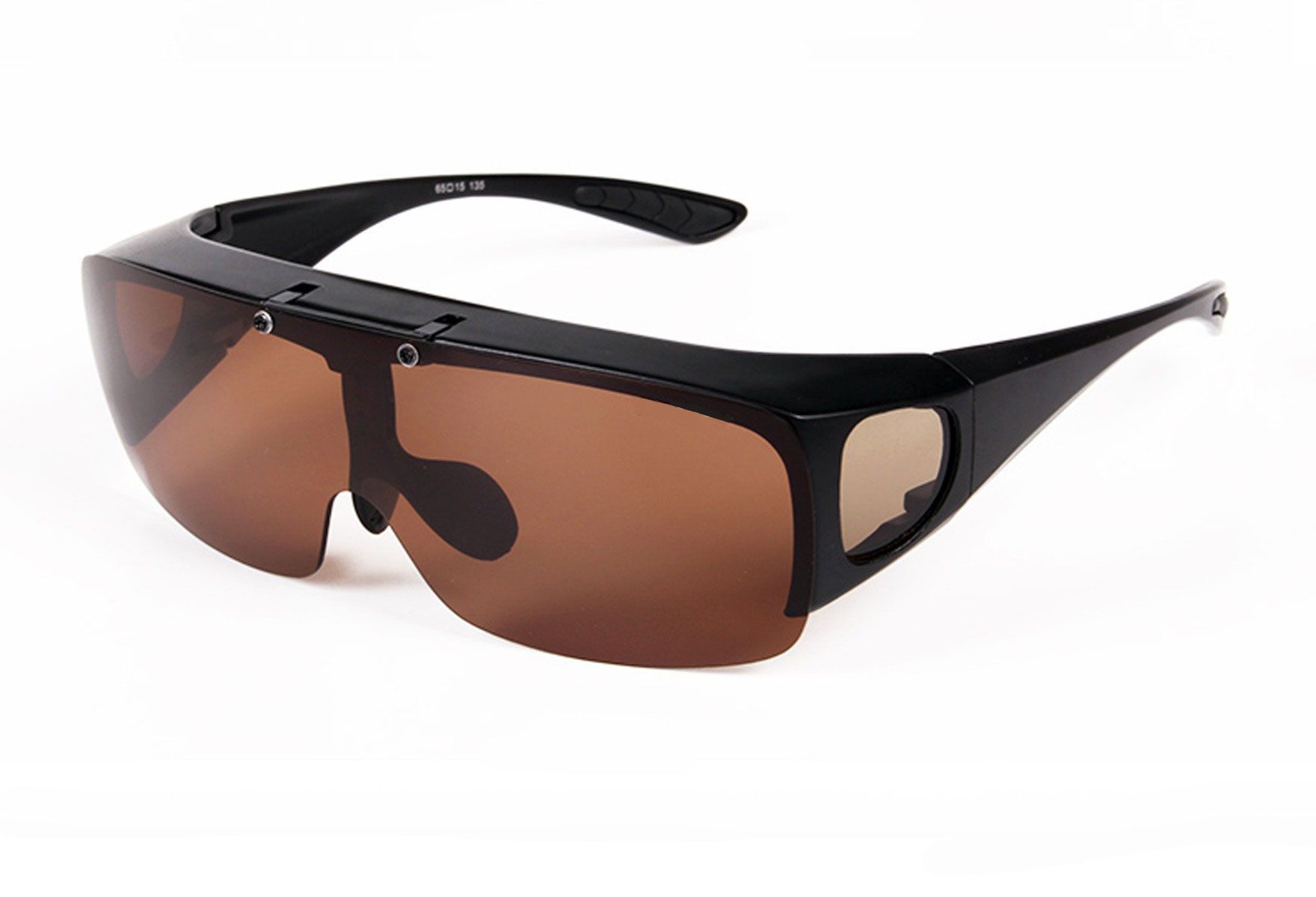 Billige solbriller fra eo Selection - Suncover - Svart, Brun
