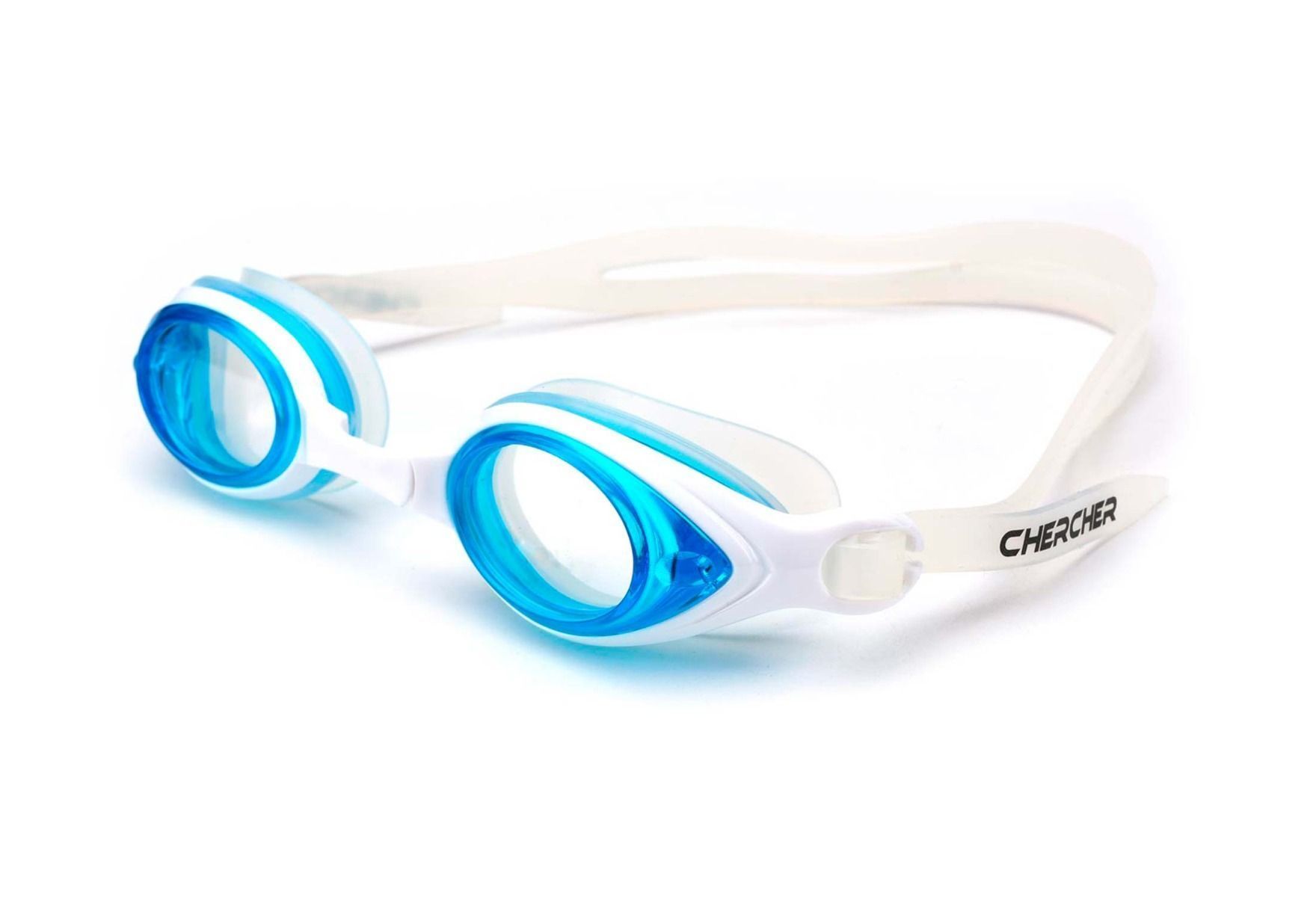 Sportsbriller med styrke fra eo KIDS swim - Bade - Blå